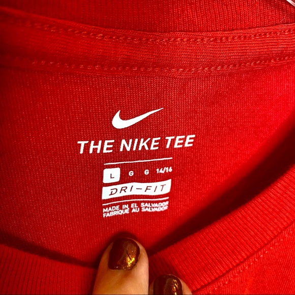 NIKE Red Rockets T Size L 14/16 Dri Fit - Picture 3 of 5